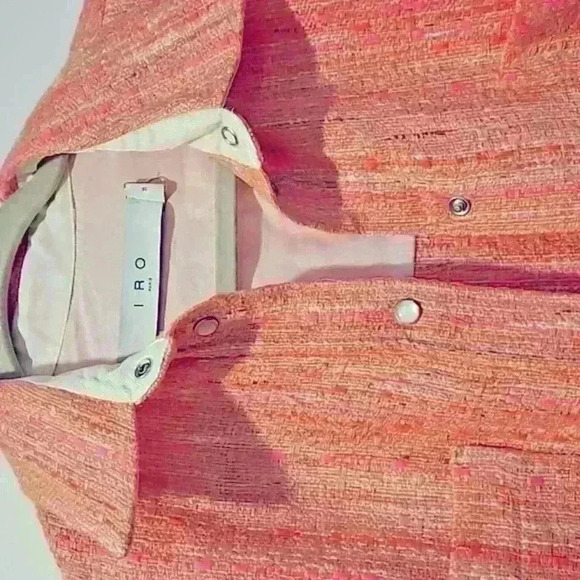 IRO FOUNDA OVERSIZED CORAL SHIRT SHACKET - Picture 5 of 10